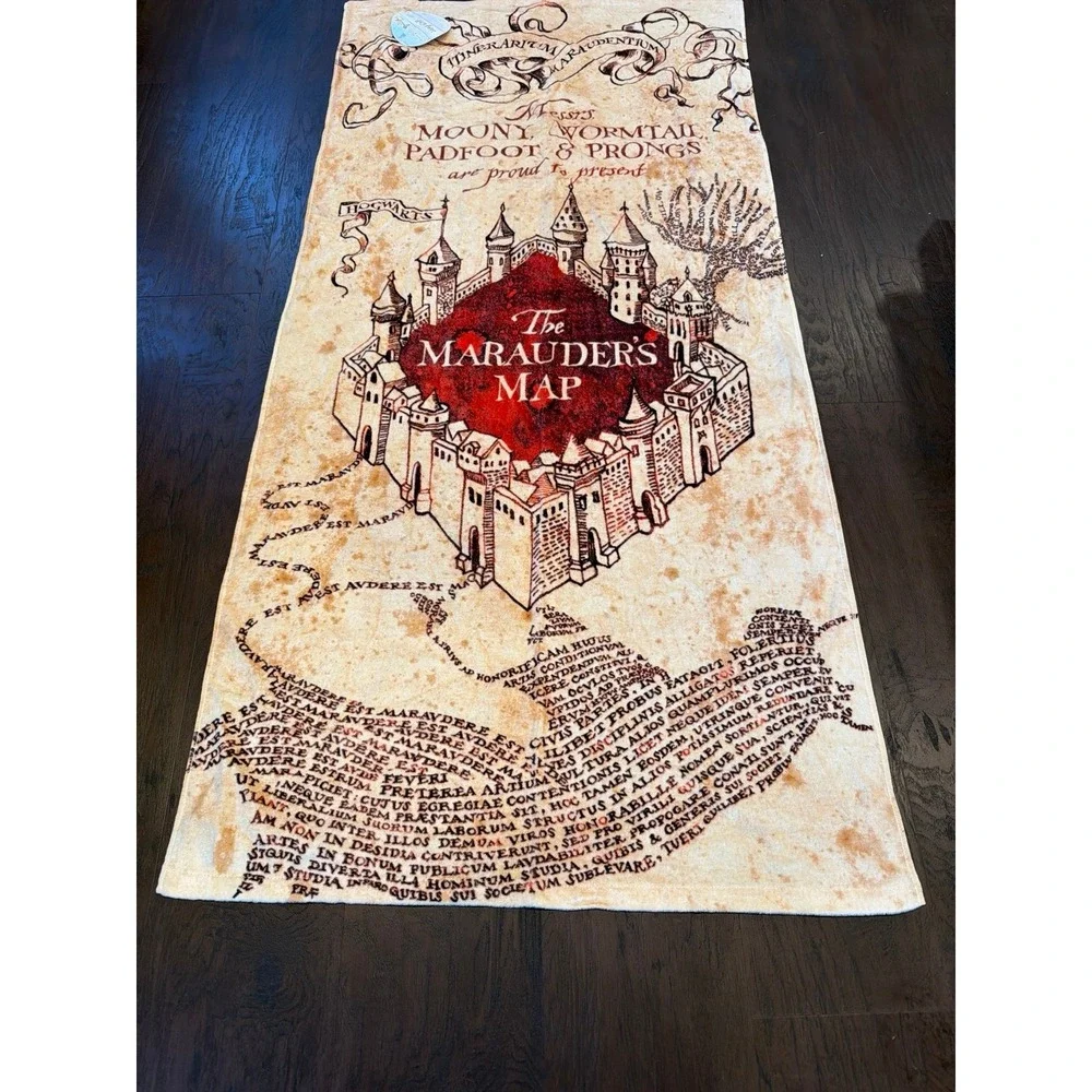 Harry‎ Potter Marauders Map Beach Towel NWT